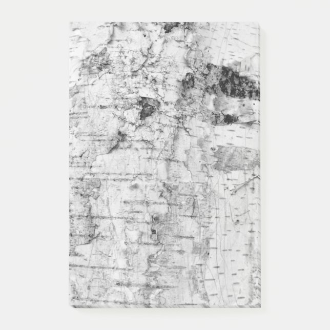 Hinweise auf die Birkenrinde Post-it Klebezettel (Vorderseite)