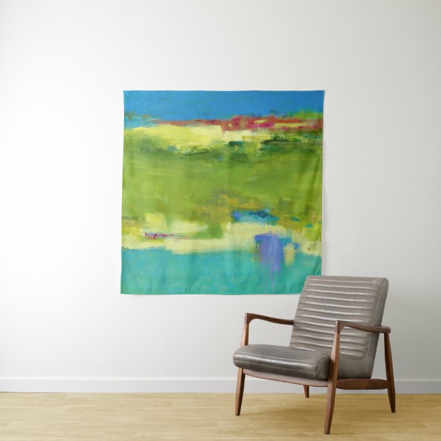 Hinweise für Abstrakte grüne Kunst Wandteppich (Beispiel)