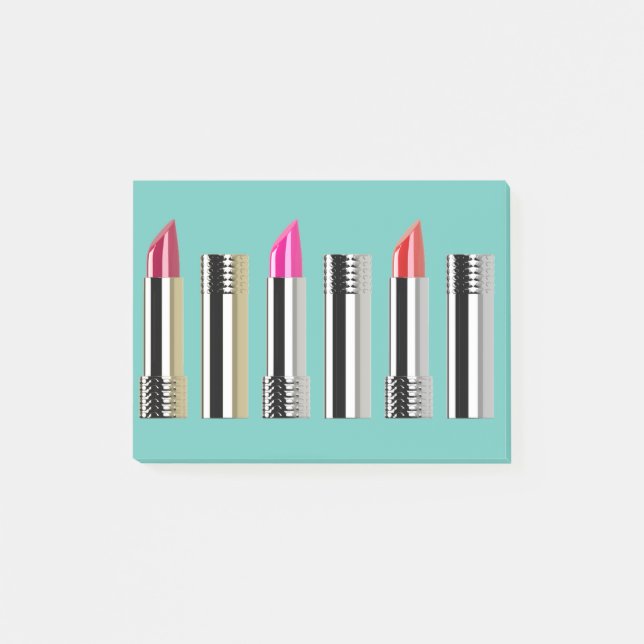 Hinweise für Lipstick Post-it Klebezettel (Vorderseite)