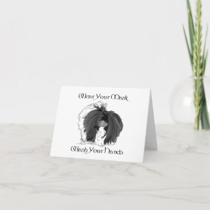 Hinweise für Pekingese Feiertagskarte