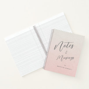 Hinweise & Muskeln Chic Script Monogram Gradient P Notizbuch