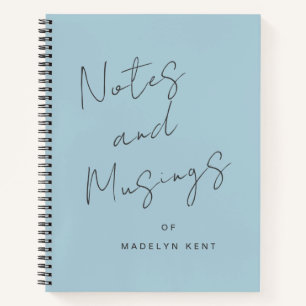 Hinweise & Muskeln Modernes Script Personalisiert  Notizbuch
