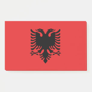 Hinweise unter der Flagge Albaniens Post-it Klebezettel