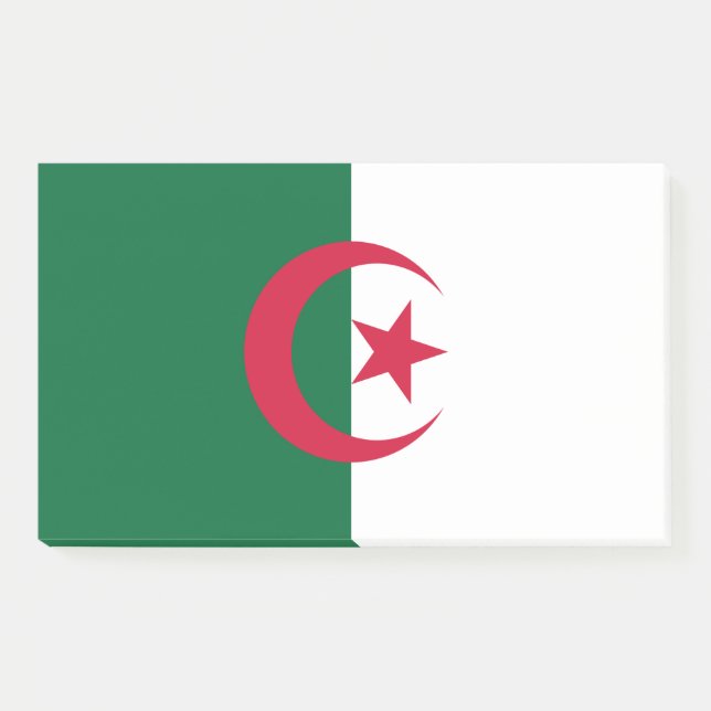 Hinweise unter der Flagge Algeriens Post-it Klebezettel (Vorderseite)