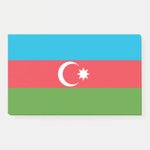 Hinweise unter der Flagge Aserbaidschans Post-it Klebezettel