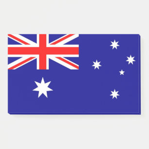 Hinweise unter der Flagge Australiens Post-it Klebezettel