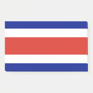 Hinweise unter der Flagge Costa Ricas Post-it Klebezettel