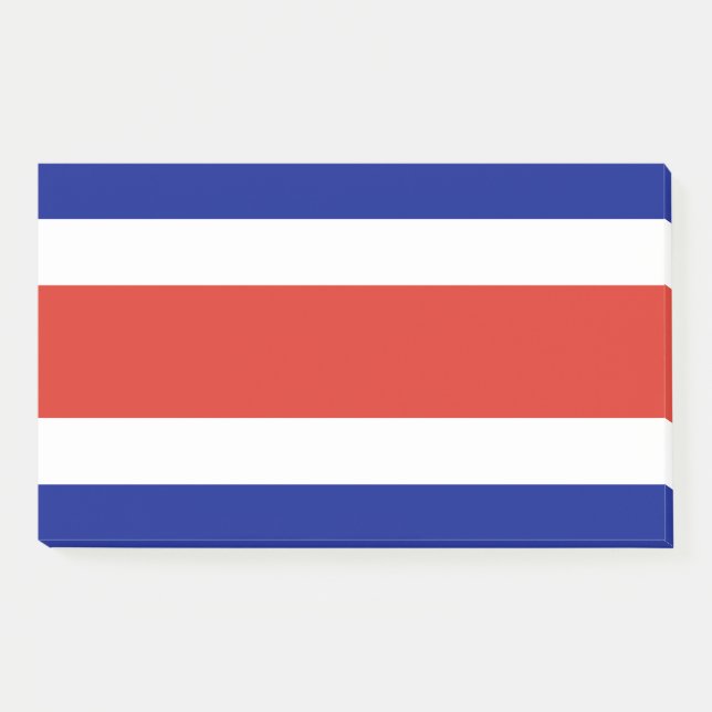 Hinweise unter der Flagge Costa Ricas Post-it Klebezettel (Vorderseite)