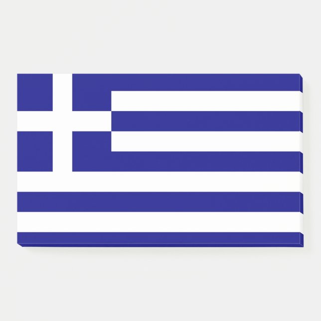 Hinweise unter der Flagge Griechenlands Post-it Klebezettel (Vorderseite)