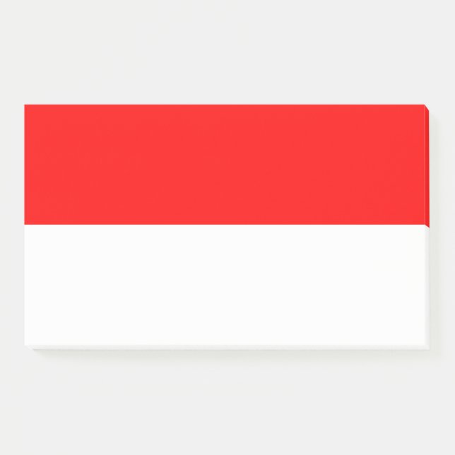 Hinweise unter der Flagge Indonesiens Post-it Klebezettel (Vorderseite)