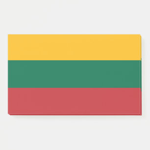 Hinweise unter der Flagge Litauens Post-it Klebezettel