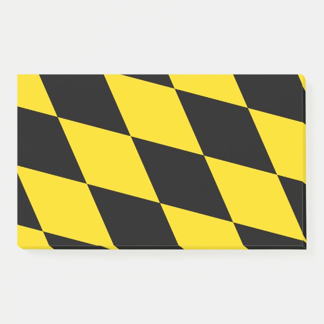 Hinweise unter der Flagge Münchens Post-it Klebezettel (Vorderseite)