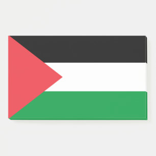 Hinweise unter der Flagge Palästinas Post-it Klebezettel