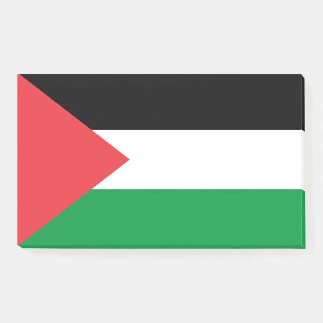 Hinweise unter der Flagge Palästinas Post-it Klebezettel (Vorderseite)