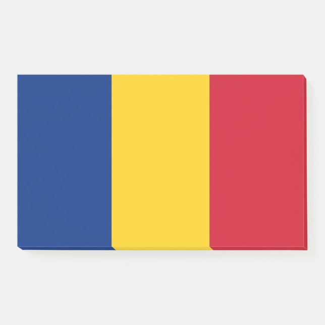 Hinweise unter der Flagge Rumäniens Post-it Klebezettel (Vorderseite)