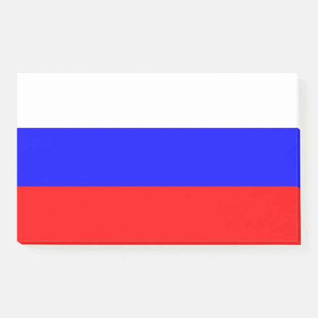 Hinweise unter der Flagge Russlands Post-it Klebezettel (Vorderseite)