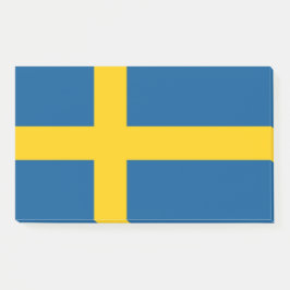 Hinweise unter der Flagge Schwedens Post-it Klebezettel