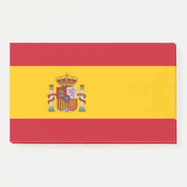 Hinweise unter der Flagge Spaniens Post-it Klebezettel