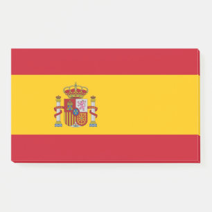 Hinweise unter der Flagge Spaniens Post-it Klebezettel