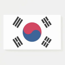 Hinweise unter der Flagge Südkoreas Post-it Klebezettel