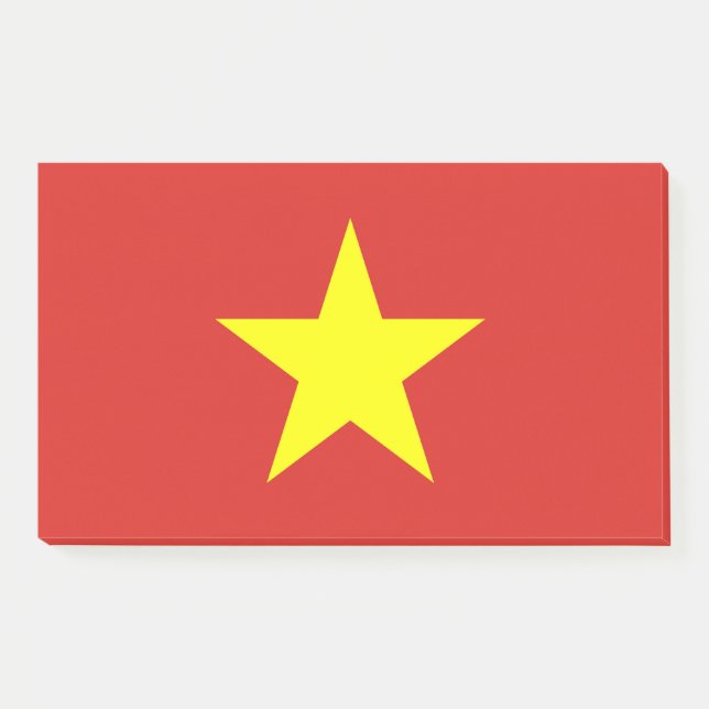 Hinweise unter der Flagge Vietnams Post-it Klebezettel (Vorderseite)