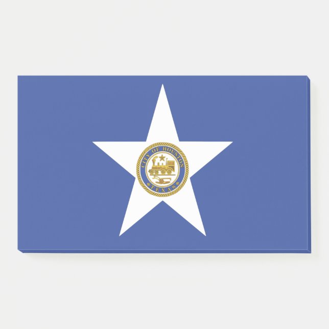 Hinweise unter der Flagge von Houston, USA Post-it Klebezettel (Vorderseite)