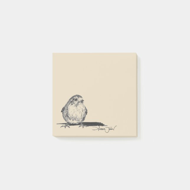 Hinweise zu Chubby-Vogelarten Post-it Klebezettel (Vorderseite)