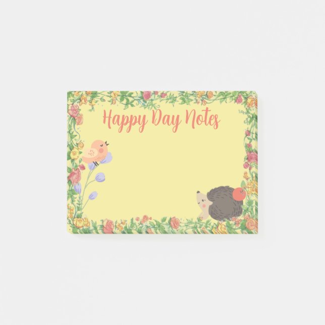 Hinweise zu niedlichen Springtime-Rittern Post-it Klebezettel (Vorderseite)