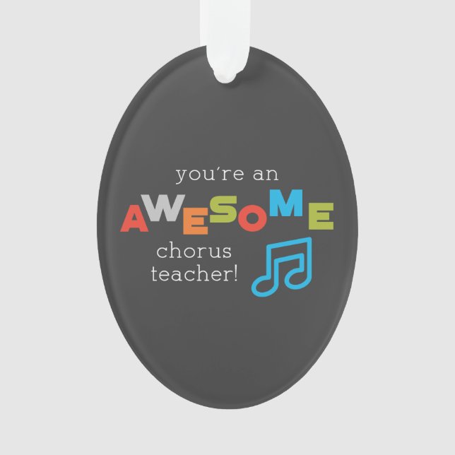 Hinweise zum Chorus Teacher Apprecience Day, Phant Ornament (Vorderseite)