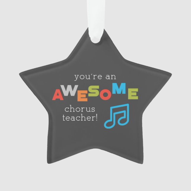 Hinweise zum Chorus Teacher Apprecience Day, Phant Ornament (Vorderseite)