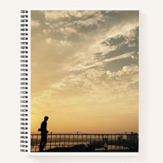 Hinweise zum Hintergrund bei Sonnenuntergang Notizbuch
