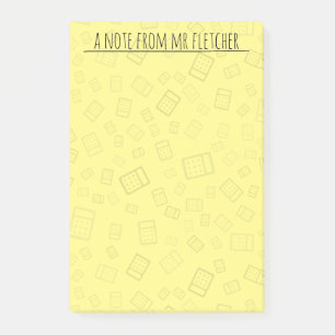 Hinweise zum personalisierten Berechnungsmuster Post-it Klebezettel
