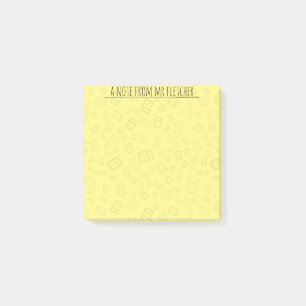 Hinweise zum personalisierten Berechnungsmuster Post-it Klebezettel