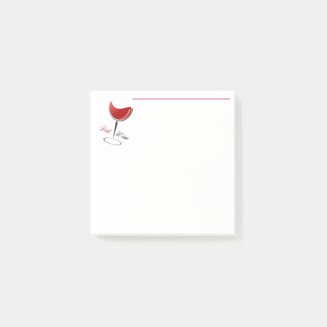 Hinweise zum Roten Wein nach der Notiz (Vorderseite)
