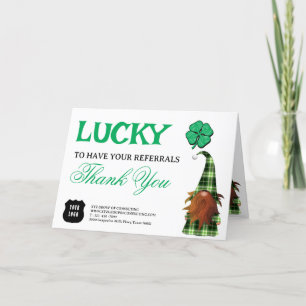 Hinweise zum St. Patrick's Day Custom Logo Busines Dankeskarte