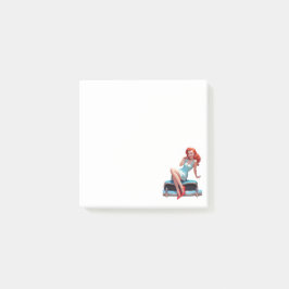 Hinweise zur Button-Up-Girl Post-it Klebezettel