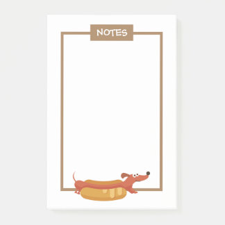 Hinweise zur Dackel von Hot Dog Post-it Klebezettel