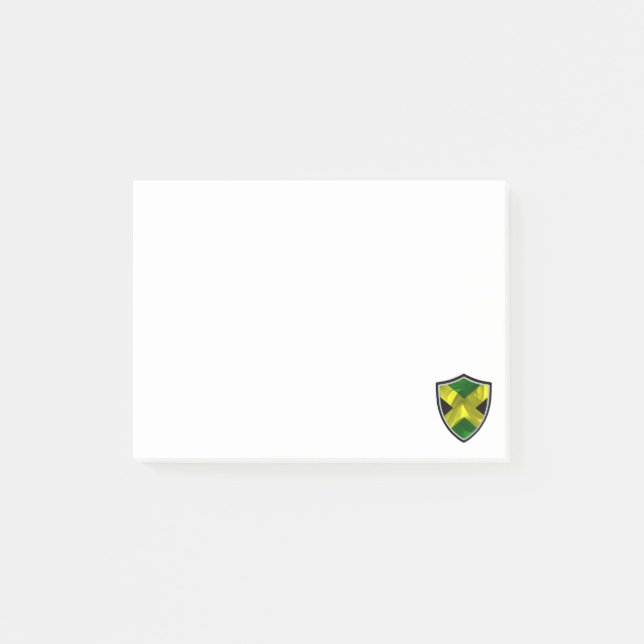 Hinweise zur jamaikanischen Flagge Post-it Klebezettel (Vorderseite)