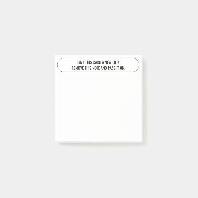 Hinweise zur Karte freigeben Post-it Klebezettel (Vorderseite)