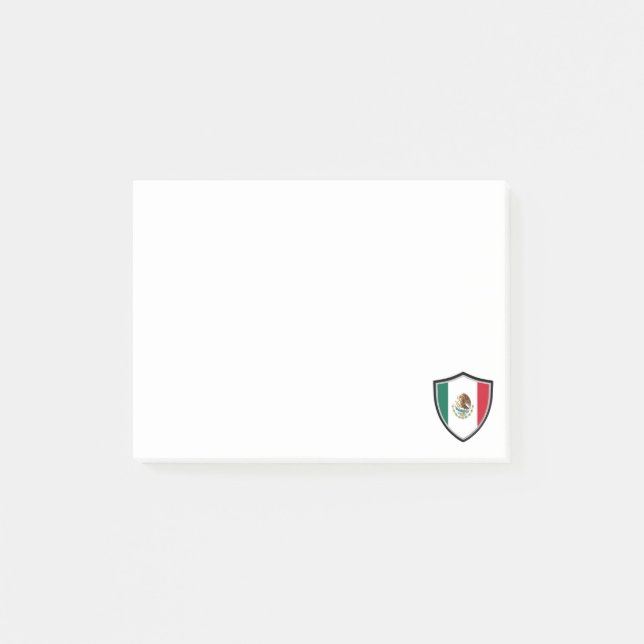 Hinweise zur mexikanischen Flagge Post-it Klebezettel (Vorderseite)
