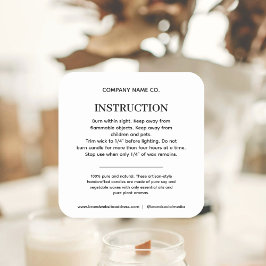 Hinweise zur Produktsicherheit Quadratischer Aufkleber