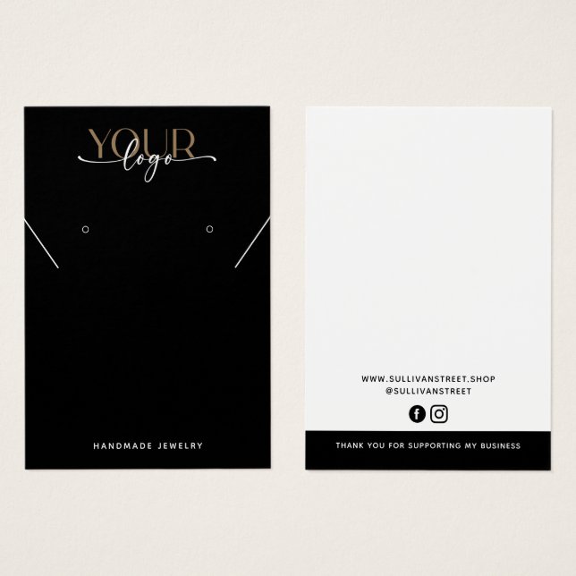 Hinzufügen der Grafikkarte für die Kette Ohrringe  (Vorne & Hinten)