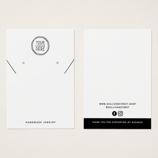 Hinzufügen der Grafikkarte für die Kette Ohrringe  (Vorne & Hinten)