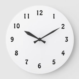 Hinzufügen der Hintergrundsäulenhalterung Große Wanduhr