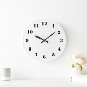 Hinzufügen der Hintergrundsäulenhalterung Große Wanduhr