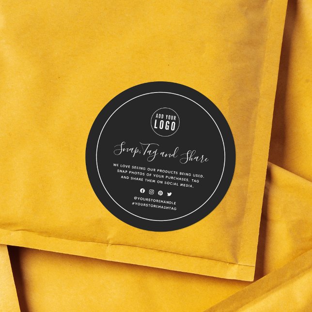 Hinzufügen der weißen Rand-Snap-and-Share-Farbe fü Runder Aufkleber (Von Creator hochgeladen)