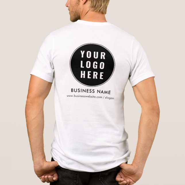 Hinzufügen des Bereiches für Firmenlogos Tri-Blend Shirt (Rückseite)