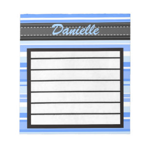 Hinzufügen des Blue Stripes-Notepad Notizblock