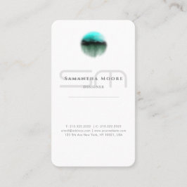 Hinzufügen des Logos Berufliche Schlichte weiße Mo Visitenkarte