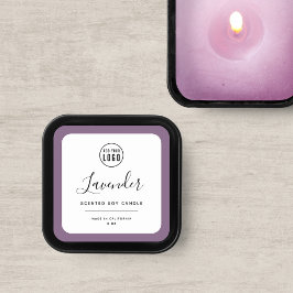 Hinzufügen des Logos und des bearbeitbaren Farbpro Quadratischer Aufkleber